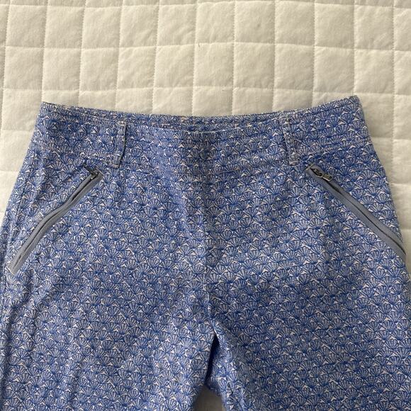 CARTONNIER ANTHROPOLOGIE Womens Pants 4 Blue Charlie Trouser Seashell Preppy - Picture 3 of 15
